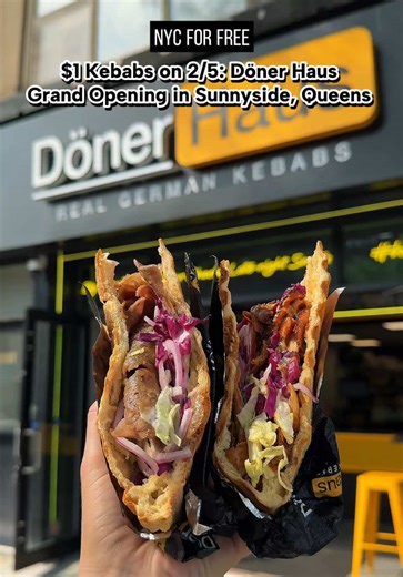 $1 Kebabs at Döner Haus Grand Opening in Sunnyside