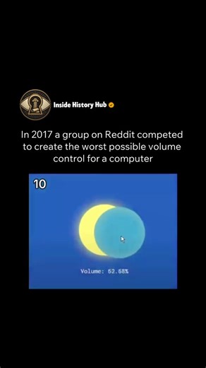 Inside History Hub on Instagram: "Bad design on purpose 💻😂🤯 Sometimes the internet turns frustration into humor. In one viral trend, users intentionally designed the worst possible volume controls imaginable. Sliders barely worked, mute buttons increased sound, and basic actions became absurdly difficult. Follow @insidehistoryhub for more 🎛️🧠 The joke worked because everyone has experienced bad design before. By exaggerating these flaws, the trend highlighted how important thoughtful design