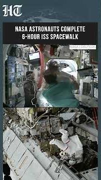 NASA Astronauts Complete Six-Hour Spacewalk Outside International Space Station | #shorts