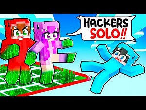 Atrapado en UN BLOQUE Pero Somos HACKERS en Minecraft