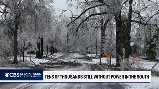 Across parts of the south, prolonged power outages are colliding with boil-water advisories, leaving some families without a way to make their water safe to drink. | CBS Evening News