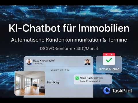 AI Chatbot for Real Estate: Fully Automated Lead Qualification & Booking (TaskPilot Demo)