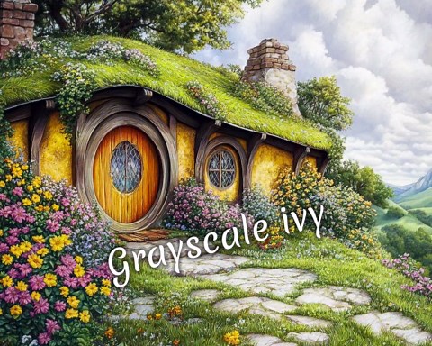 Shire Homes, 124 Coloring Pages, Grayscale Drawings, Dark Light Lighter and Colored Versions, Digital Art, Hobbit Homes - Etsy