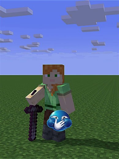 1 vs 2 player in Minecraft #minecraft #animation