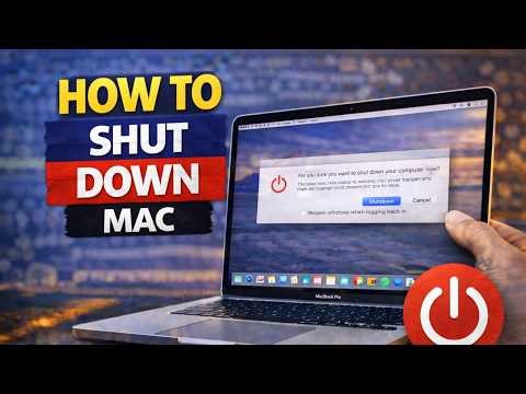How To Shut Down Mac Properly