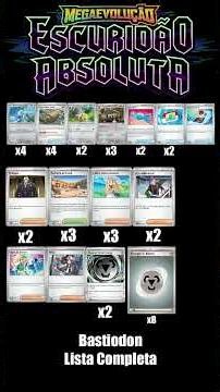 Pitch Black Pre-release: Complete Bastiodon deck list!! #prerelease #pitchblack #pokemontcg