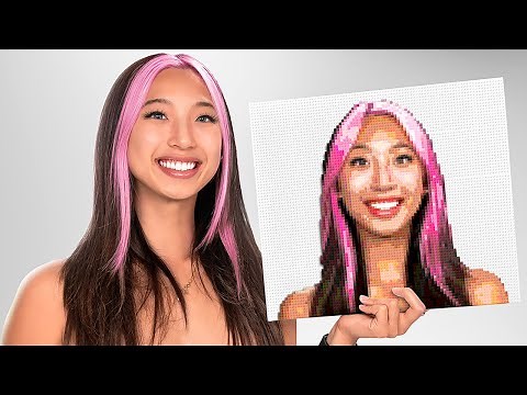 Michelle and Zach Build 100 People In LEGO!