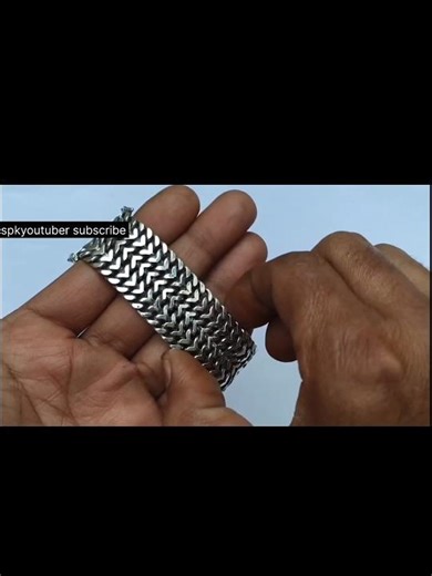 Magical Silver Bracelet Amazing Design Make #spkyoutuber #jewellery