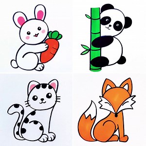 Easy Animal Drawing Tutorial for Kids | Step-by-Step Fun & Creative Art Ideas | Simple Drawings