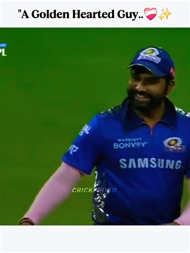 "A Golden Hearted Guy ft.Hitman💙" #cricket