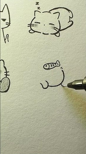 วาดแมว😸 #แมว #น่ารัก #วาดรูป #drawing #cat