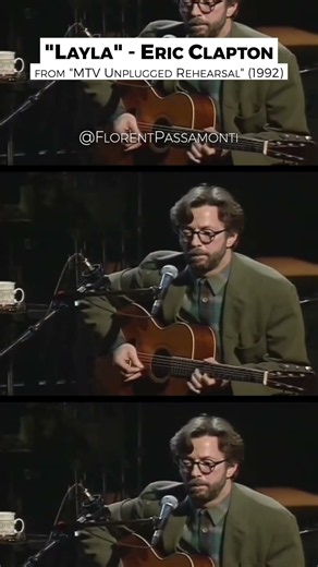 Eric Clapton plays "Layla" | MTV Unpluged Rehearsal (1992)