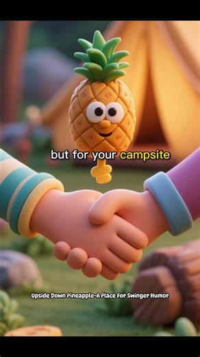 🍍 Campground rule #69: If you see an upside-down pineapple hanging from an RV or golf cart… it’s not just about tropical vibes. 😉 It might just mean the neighbors are a little extra friendly. #upsidedownpineapple #campgroundfun #swingerhumor #LifestyleLaughs | Upside Down Pineapple - A Place for Swinger Humor