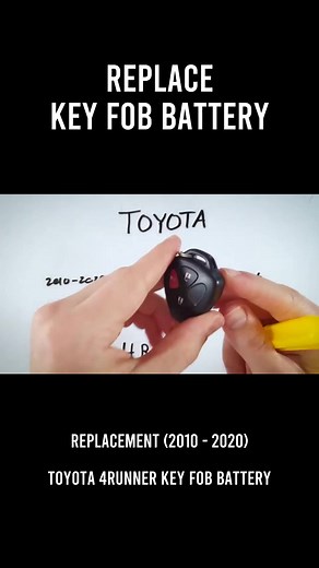 Toyota 4Runner Key Fob Battery Replacement (2010 - 2020) #auto #howto #battery #keyfob #toyota #4runner #diyrepair #carcare #keyfobreplacement