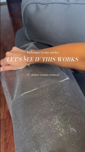 How to remove sticker residue on fabric ✨ testing what actually works #cleaninghacks #homecare