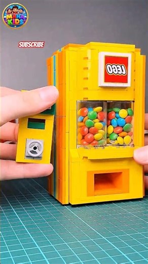 How to Make a LEGO M&M's Candy Machine! (Step by Step) | Built a Working LEGO Skittles Dispenser!🍬