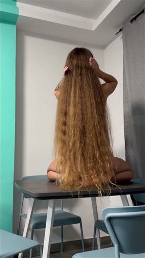 My Very Long Hair Dancing While I Play With It✨️Beauty of Long Hair🧜‍♀️Growing my Hair to the Floor