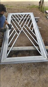 making iron door patterns until completion ( full process