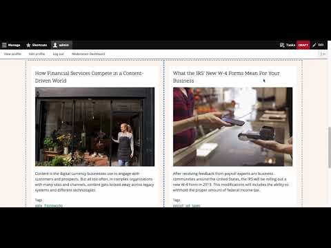 A demo of the upcoming Drupal 8 Layout Builder