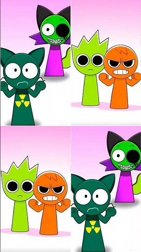 Sprunki PYRAMIXED Acid & Tox SYMBIOSIS Fight Phases #sprunki #incredibox