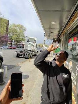 Random man drink soda less than a minute 😭🤣 must watch #nyc #nycta #florida #china #brazil