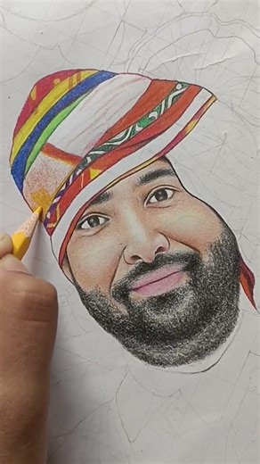 pencil colour potrait painting 🧿❤️‍🔥 #sketch #realistic #artist