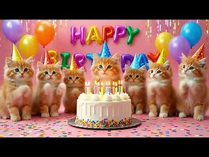 Happy Birthday | Song Happy Birthday Cat🎉🐱
