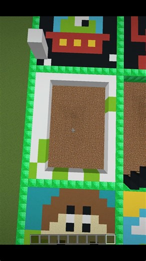 Satisfying pixel art in minecraft Dinosaurs Sand Art #shorts #gaming #minecraft