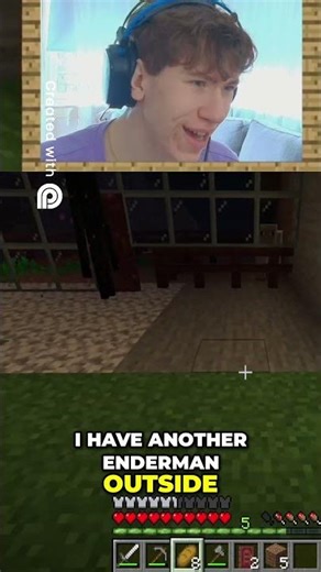 Enderman disrespected my home and I showed him whatsup in minecraft!