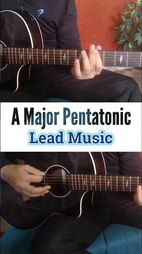 A Major Pentatonic Lead Music using Octave Notes | Learn Guitar Theory with Aman Verma