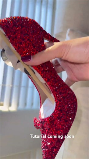 DIY ruby red slippers ✨ #diy #wicked #wickedmusical #costume #oz #fypシ #fypシ゚viral #fypage #fy #fyp