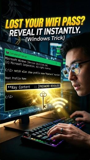 This windows command reveals your wifi password instantly #shorts #wifi #tutorial