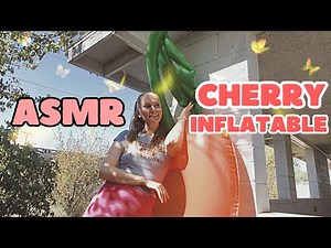 ASMR Giant Cherry | Pool Float Inflatable | ASMR Blowing Up A Pool Toys