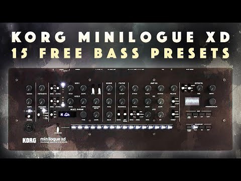 Korg Minilogue XD Free Bass Presets. Sound Demo, No Talking