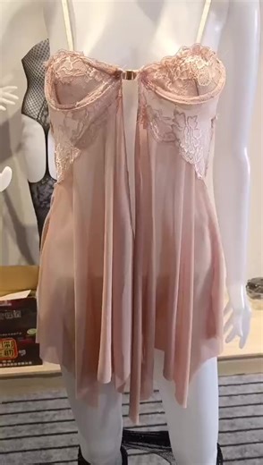 Women Clothing Sexy Sleepwear Woman Ladies Lingerie Deep V Lace Temptation Sleep Dress Satin Nightdress Summer Homewear Nighties