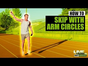 How To Do SKIPS WITH ALTERNATING FORWARD ARM CIRCLES | Exercise Demonstration Video and Guide