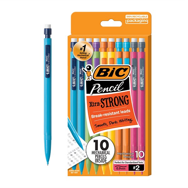 BIC Xtra Strong Mechanical Pencil, 0.9 mm, 10 Count