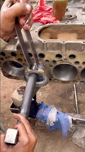No Fancy Tools, Just Skill 🔥 6 Cylinder Engine Build #shorts #mechanic #workshoplife