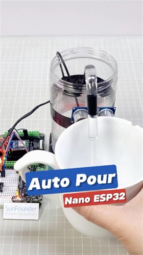 Built a Smart Water Pump with Arduino – It Detects Distance! #arduino