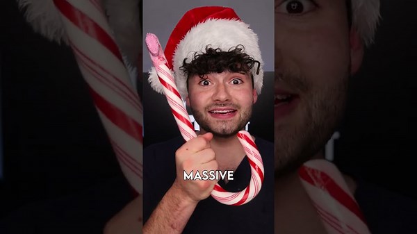 World's largest candy cane toothbrush!