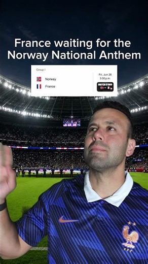 They forgot the anthem?! France vs Norway frustration ⚽️🤣