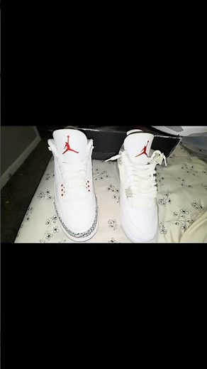 Jordan 3 Reimagined VS Jordan 4 White Oreo #jordan3 #jordan3reimagined #jordan4 #whiteoreo