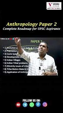 Anthropology Paper 2 Complete Roadmap | How to Master Unit 2 Population Issues