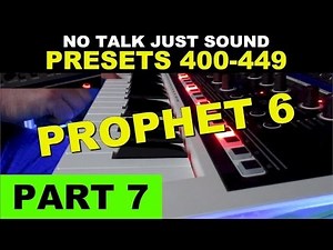 Sequential Prophet-6 Presets 400-449