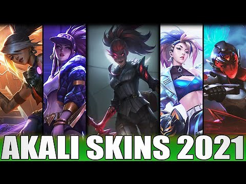 ALL AKALI SKINS 2021 - Including Crime City Nightmare Akali Skin Spotlight
