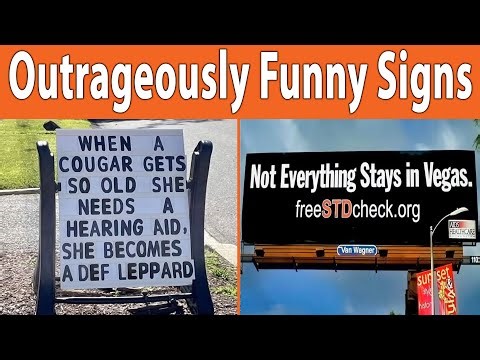 Outrageously Funny Signs That’ll Make You Burst Out Laughing! 😂 || Daily Joy