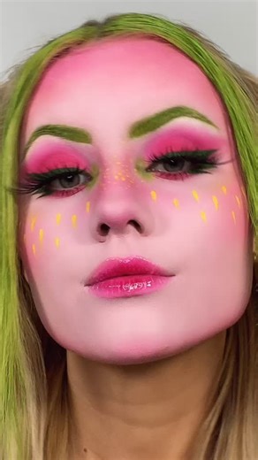 Transform your look with creative strawberry face art