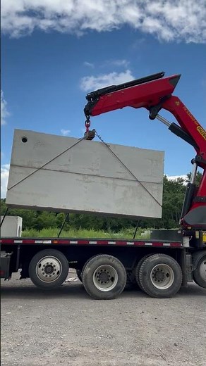 PALFINGER Crane | Lifting a 16,000 LB Septic Tank