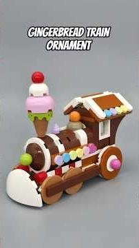 From Box To Built. The Lego Gingerbread Train Ornament.