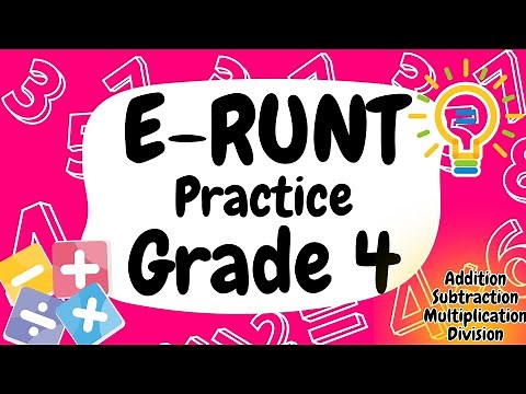 E-RUNT Grade 4 Practice Drill | Add, Subtract, Multiply and Divide #runt #math #grade4
